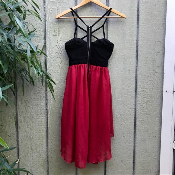 Body Central caged strappy empire mini dress - Picture 3 of 5